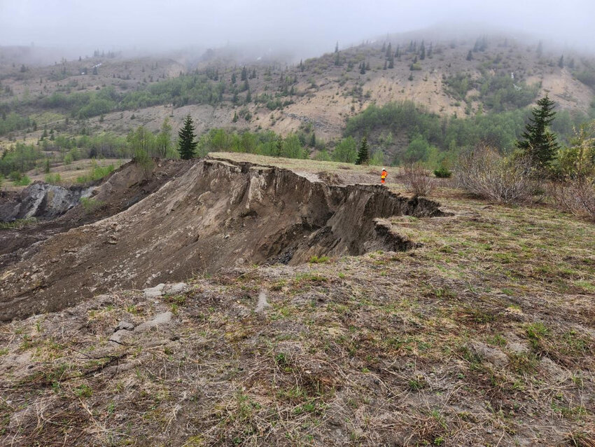 The area above the debris slide on the Spirit Lake Memorial Highway is pictured in this photo from the U.S. Forest Service.