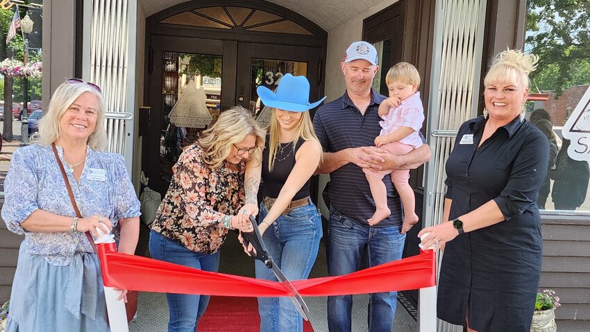 The Centralia-Chehalis Chamber of Commerce held a ribbon-cutting event at downtown Centralia&rsquo;s newest business, Saddle Bum Western Store, on Wednesday.&nbsp;