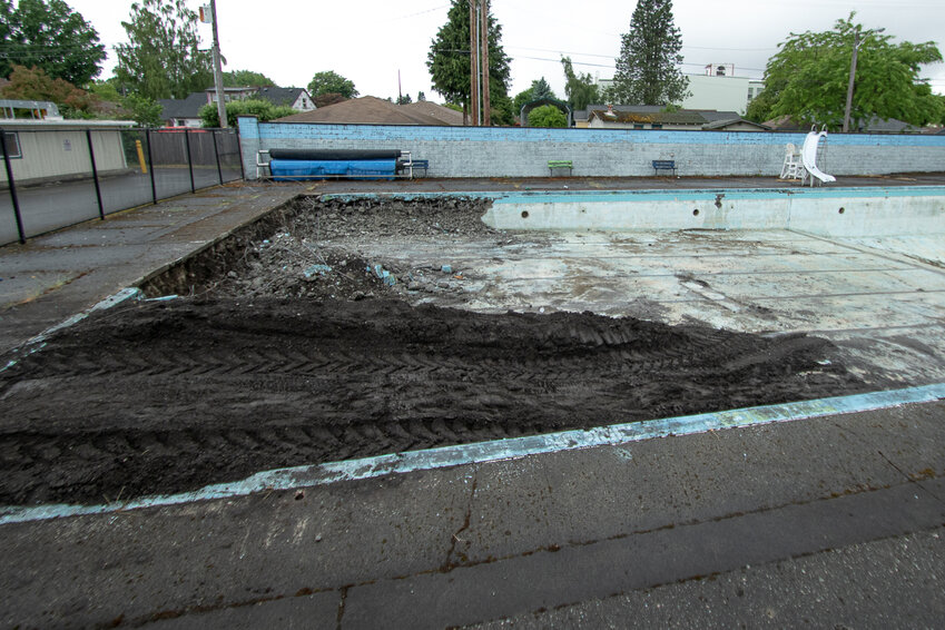 The City of Centralia filled in the Pearl Street Pool in June 2023 to avoid attractive nuisance liability. The city permanently closed the pool in February following 12 years of efforts to reopen it.