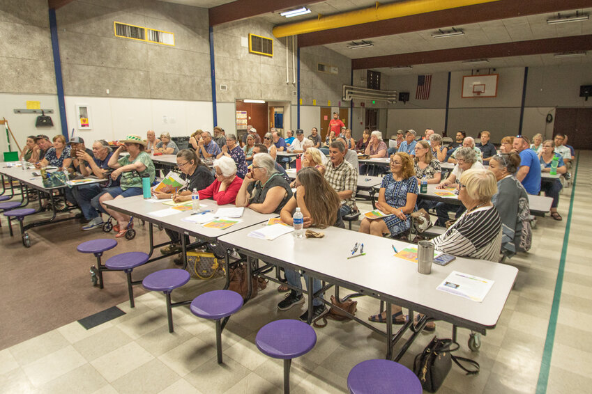 Nearly 60 residents of Onalaska attended Lewis County's subarea planning meeting held on June 7 in the Onalaska Elementary/Middle School's multipurpose room.