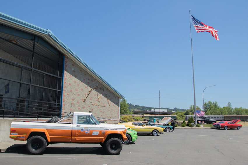 FILE PHOTO &mdash;&nbsp;Classic and modern muscle cars, along with some classis old trucks, could be seen in July 2023 at the Veterans Memorial Museum in Chehalis after the Cruise &amp; Coffee Car Show.