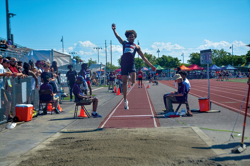 Trevontay Smith was the runner up in the 3A long jump competition after a leap of 22 feet and four inches.