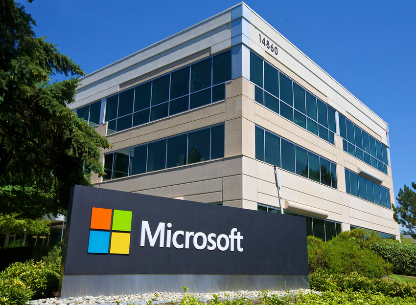 The Microsoft Headquarters campus is pictured July 17, 2014 in Redmond, Washington. The software giant announced it would cut jobs in a number of engineering divisions. (Stephen Brashear/Getty Images/TNS)