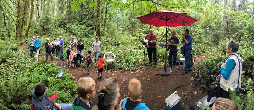 The Department of Peace, a Centralia-based band, performs at the 2019 Music on the Hill event at the Seminary Hill Natural Area.