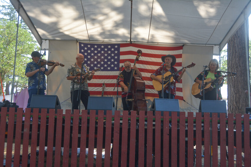 A band performs at the Bluegrass Festival on Aug. 26.