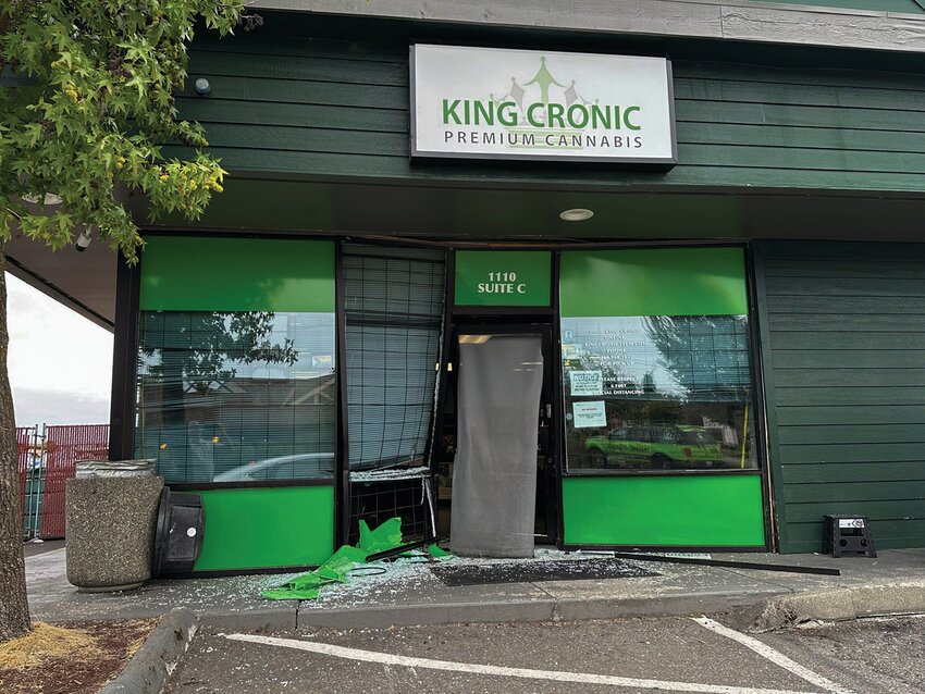 King Cronic, a cannabis dispensary in Yelm, experienced a burglary in the early morning hours of Aug. 29.