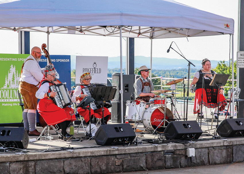 Traditional Bavarian music began at 4:30 p.m. in Overlook Park on Saturday, Sept. 9 during the Oktoberfest hosted by the Ridgefield Main Street Team.