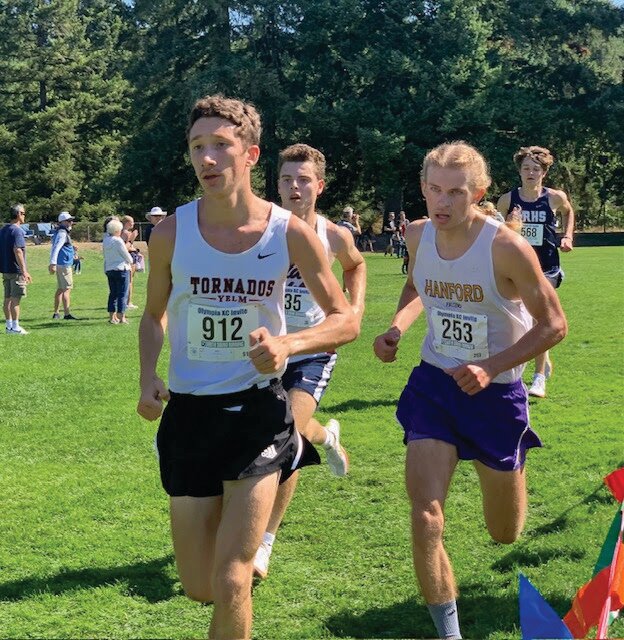 Matt Walsh, Yelm boys cross country team captain, competes in the Olympia XC Invite.