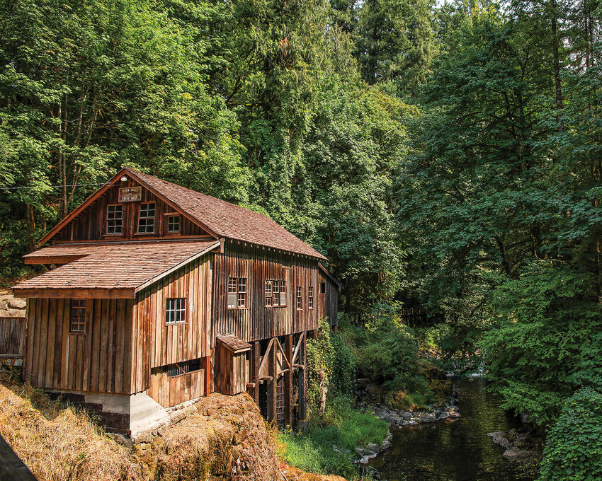 The Cedar Creek Grist Mill was built in 1876 and is still maintained today by volunteers from The Friends of the Cedar Creek Grist Mill non-profit organization.