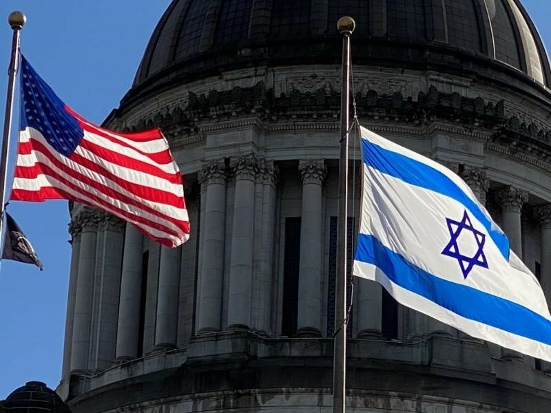 Washington Senate Minority Leaders John Braun, R-Centralia, and Andy Billig, D-Spokane, sent a joint letter urging Gov. Jay Inslee to fly an Israeli flag at the state Capitol and to lower state flags to half-mast last year.
