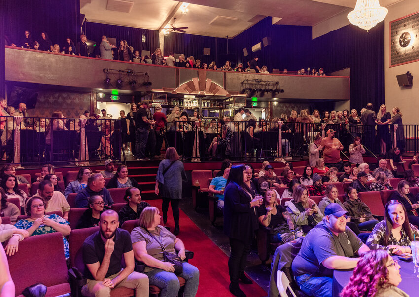 Crowds fill seats during the Best of Lewis County awards gala at McFiler&rsquo;s Chehalis Theater on Wednesday, Oct. 18.