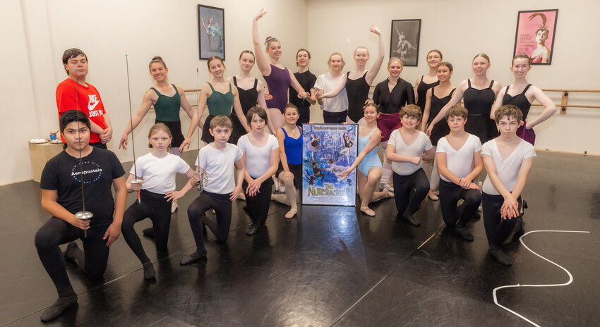 The Centralia Ballet Company presents The Nutcracker as dancers pose during rehearsals on Saturday.