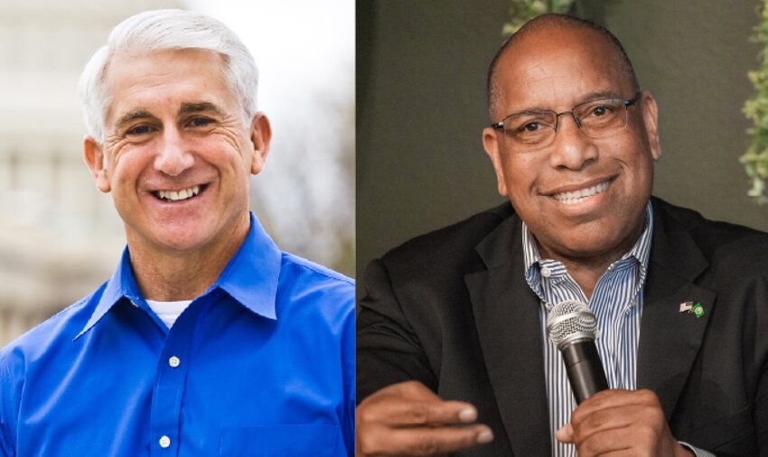 Dave Reichert, left, and Semi Bird are Republican candidates for governor.