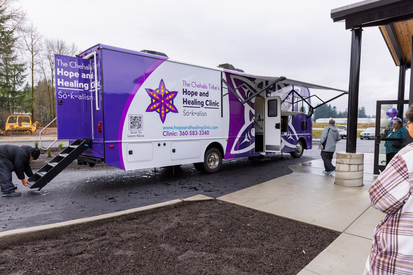The Chehalis Tribe held a ribbon cutting ceremony in Tumwater on Thursday, Dec. 14, for Hope and Healing Clinic, an Opioid Treatment Program location equipped with a mobile medical unit, where the public was able to tour the new facilities.