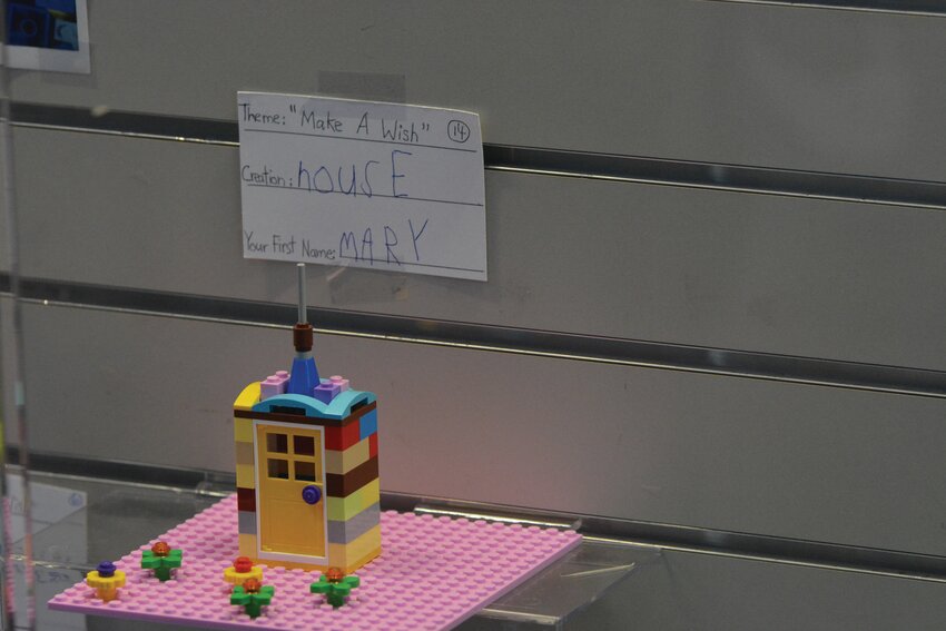 Mary, a young participant in the Yelm Timberland Library's LEGO Club, created a house under the &quot;Make a Wish&quot; theme for the build. Each of the LEGO builds is displayed at the library. The next Lego Club will take place on Feb. 10.
