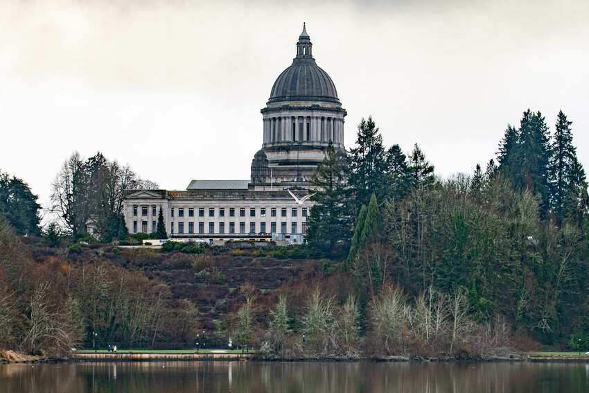 The Washington state Capitol in Olympia as seen on Jan. 14, 2024.