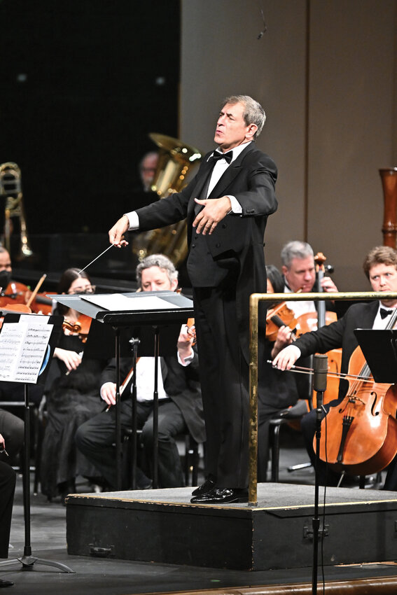 Maestro Salvador Brotons conducts the Vancouver Symphony Orchestra.