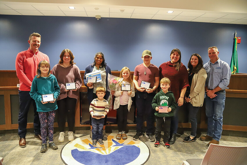 Ridgefield School District recognized its employee and students of the month for January at a recent meeting.