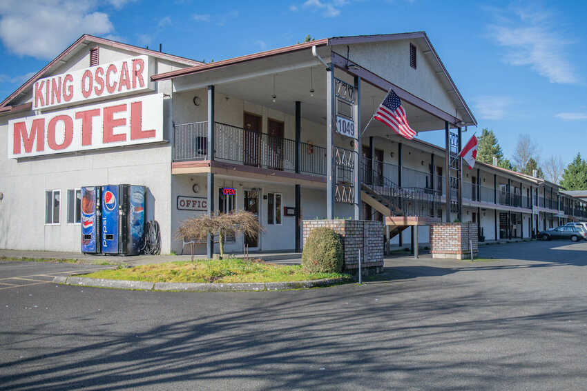 The King Oscar Motel is pictured on a sunny afternoon in Centralia on Feb. 1.