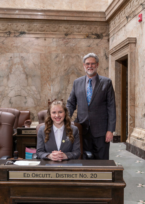 Grace Erickson, 11th-grade homeschool student from Ridgefield, attended Page School in Olympia with Rep. Ed Orcutt&rsquo;s sponsorship.