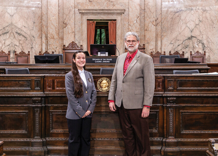 Maia Taylor, a ninth grade homeschool student from Woodland, attended Page School in Olympia with Rep. Ed Orcutt&rsquo;s sponsorship.
