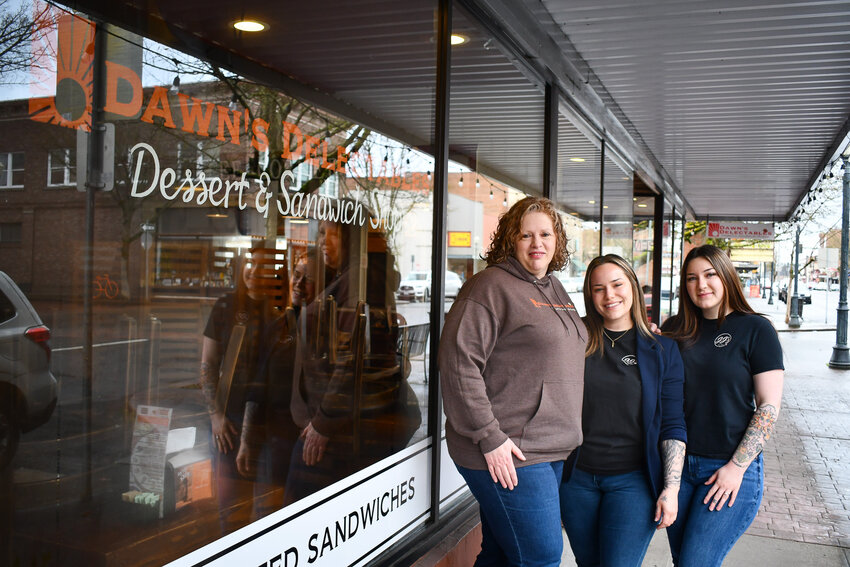 Dawn&rsquo;s Delectables Dessert &amp; Sandwich Shoppe owner Dawn Merchant, at left, announced this week she is passing her downtown Centralia location off to Jessica Britton of JJ&rsquo;s ToGo, a Chehalis mobile food business.