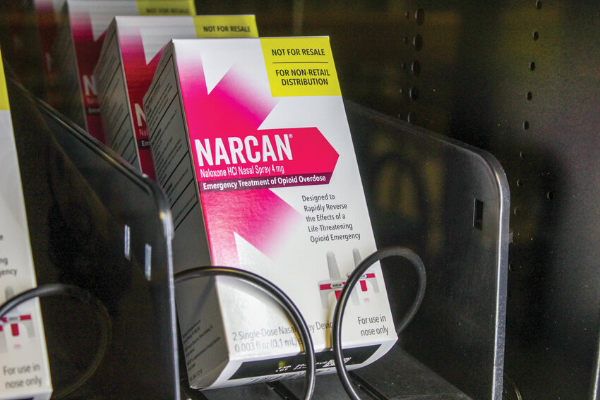 A free naloxone vending machine has been installed in Clark County Jail&rsquo;s lobby to treat opioid overdoses.