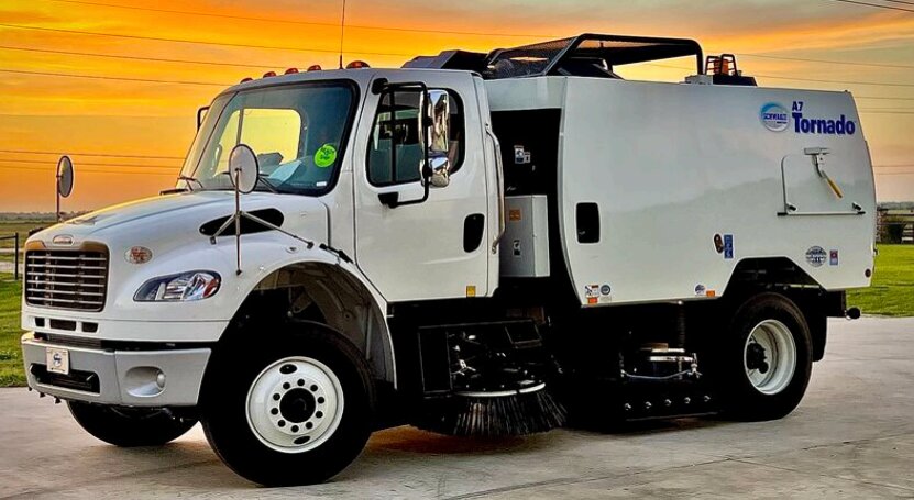A 2023 Schwarze A7 Tornado is parked in this image provided by the City of Chehalis showing an example of the new street sweeper the city council moved to purchase on Monday, April 8.