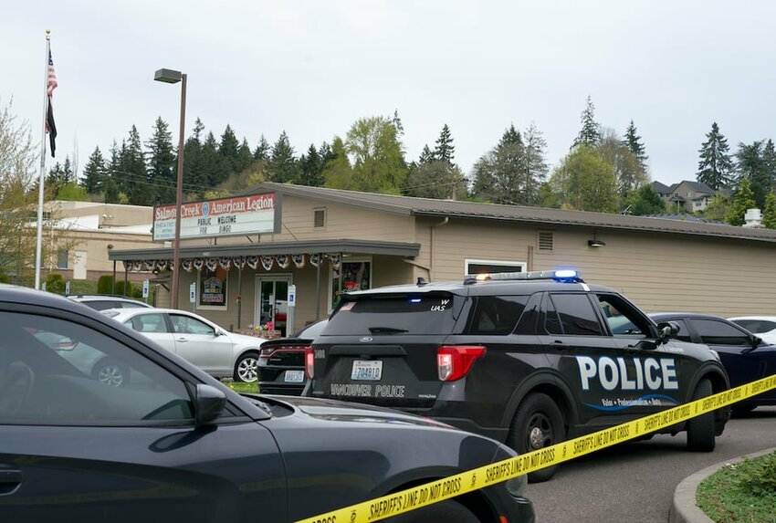 A suspected carjacker was shot inside Salmon Creek American Legion Post 176 on Saturday.