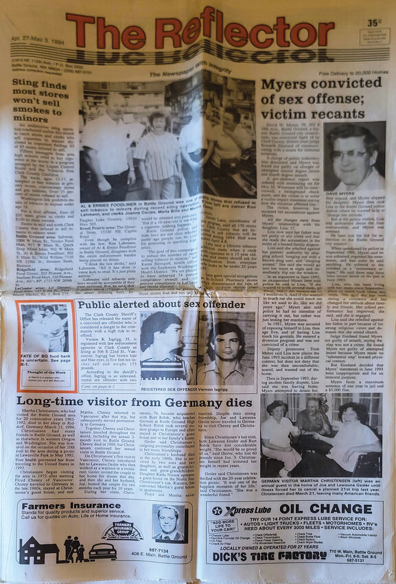 Enjoy snapshots of local history written in past issues of the Reflector from 30, 20 and 10 years ago, respectively.