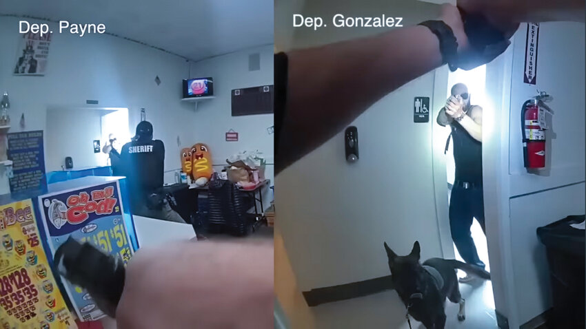 In the released body cam footage, a suspect is seen aiming a firearm at Clark County Sheriff’s Office deputies in the Salmon Creek officer-involved shooting that occurred April 13.