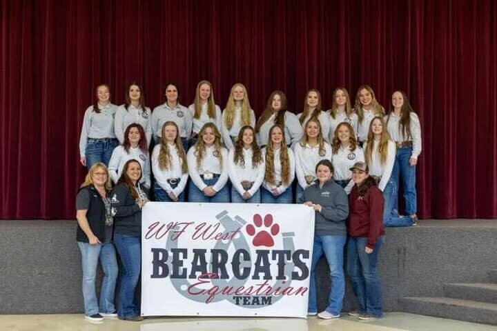 Members of the W.F. West High School Equestrian Team are pictured in this photo provided to The Chronicle