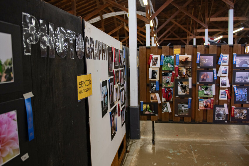 Student photography is put on display ahead of the Spring Youth Fair at the Southwest Washington Fairgrounds on Friday, May 3.