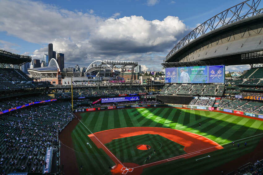 Players have long complained that the marine air that often settles over T-Mobile Park limits the flight of the ball.  The Arizona Diamondbacks played the Seattle Mariners in interleague play Friday, April 26, 2024 at T-Mobile Park, in Seattle, WA.