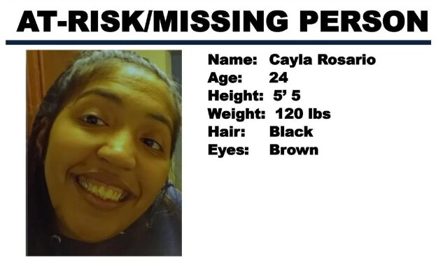 The Washington State Patrol on Monday issued a Missing Indigenous Person Alert (MIPA) for Cayla Rosario, 24, of Bellingham.