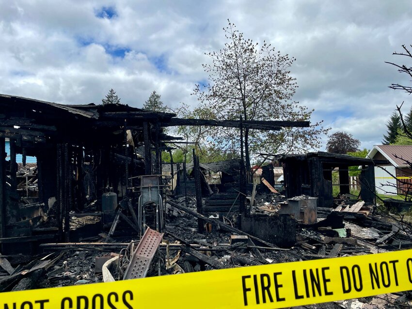 An Oakville house was completely destroyed by fire on Sunday.