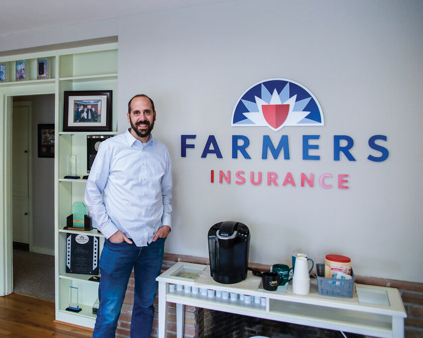 Bryce Miller’s insurance office is located in his grandparents’ old home in Battle Ground’s Old Town district where the Farmers Insurance Miller Agency is celebrating 75 years serving the area.