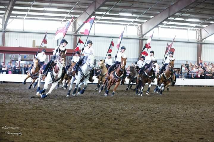The W.F. West Equestrian Team's drill team captured the bronze medal at the state meet.