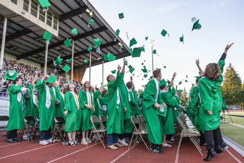 Scenes from Tumwater High School&rsquo;s graduation ceremony on Thursday, June 6.