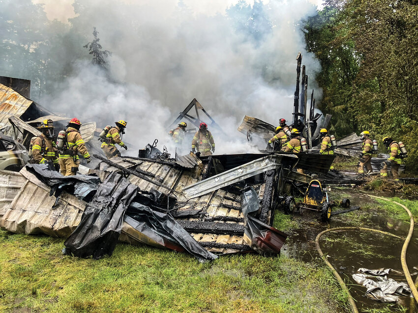 Ridgefield resident, Melissa Adams, 44, died in a large outbuilding fire north of Ridgefield on Monday, June 3.
