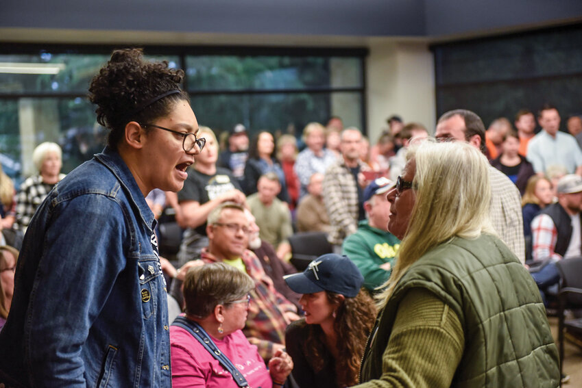 Battle Ground city councilors Eric Overholser, Victoria Ferrer and Tricia Davis removed Mayor Troy McCoy&rsquo;s Pride Month Proclamation in a minority vote during a meeting last week. The decision caused an uproar between groups of Clark County anti- and pro-LGBTQ+ activists who attended.