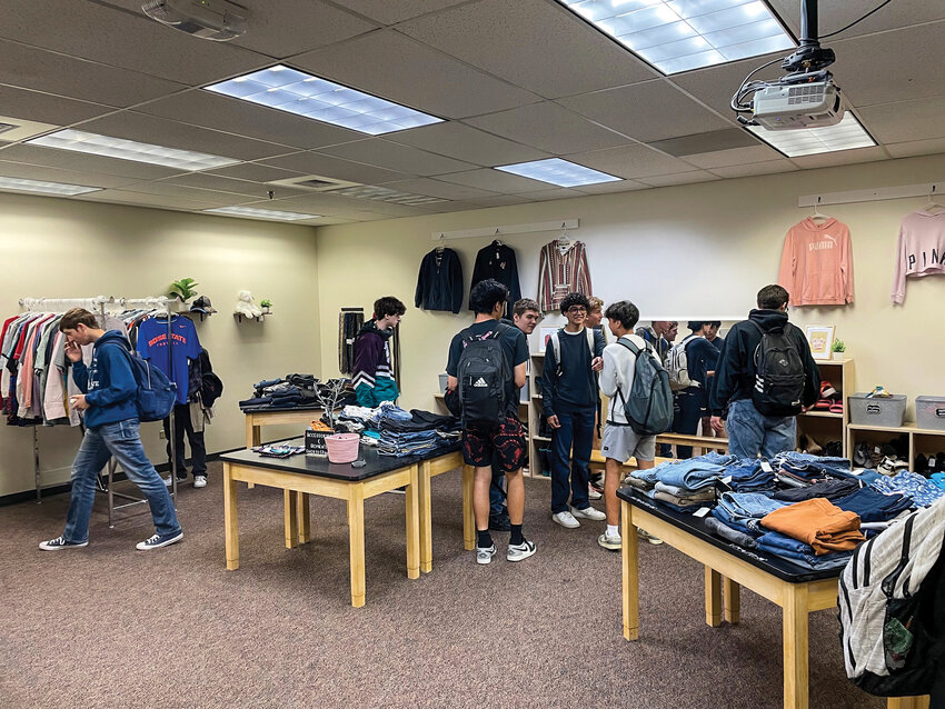 Nick Santilli, a Battle Ground High School counselor, was inspired to open a BGHS thrift store for students and staff after working at a school in Southern California. The thrift store opened on May 29, making $81, with each item sold priced at just $1.