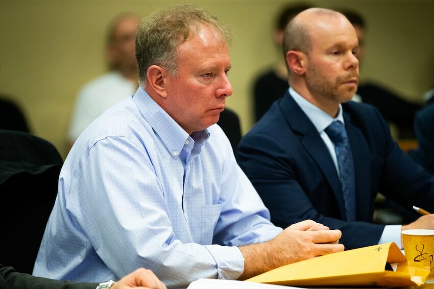 Michael Meyden, 57, left, apologized for sedating three of his daughter's friends and pleaded guilty Monday in Clackamas County Circuit Court to three counts of causing another person to ingest a controlled substance, a felony.