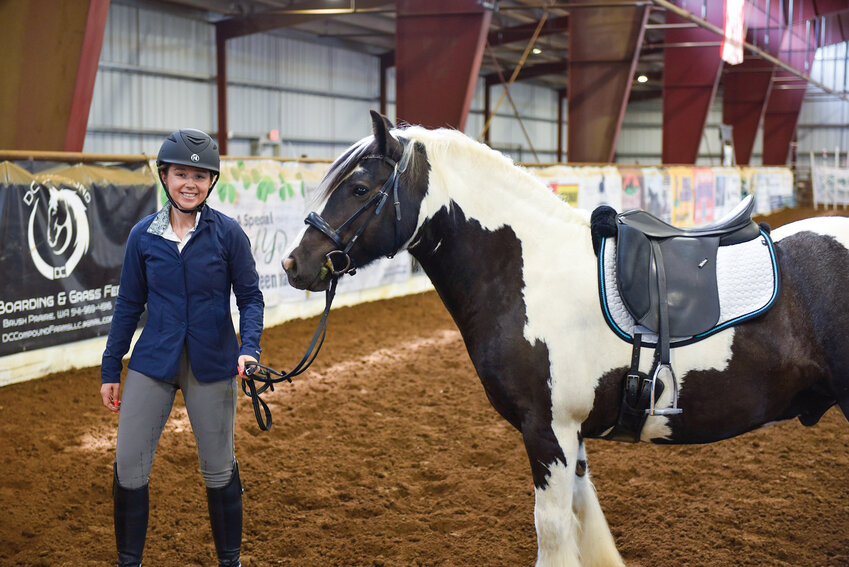 Clark County rider Kelsie Nettlebeck brought her 6-year-old Gypsy Vanner horse, Wiser, to the annual Colorpalooza horse show, June 29. The event was held at the Clark County Saddle Club facility in Battle Ground by the Southwest Washington Paint Horse Club.