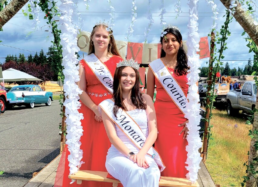 This year, the Royalty Court will be headed up by Oakville High School junior Jolynn Reed as Monarch. Courtier Alondra Mendez and Jr. Courtier Adelyn Murray make up the rest of the court.