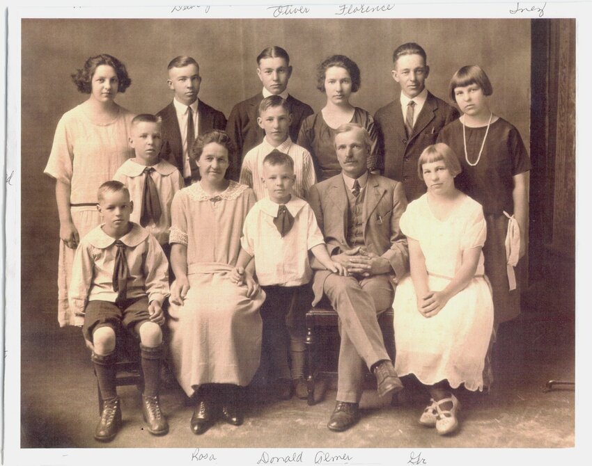 The original Zanders who settled in Whatcom County are pictured in the back row of this family photo provided by Chronicle columnist Julie McDonald.