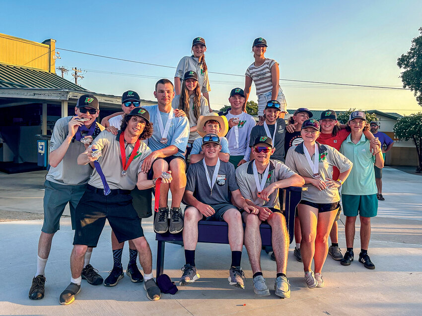 The Woodland Youth Sports Clay Target shooting team earned 13 individual and three squad awards after bringing 20 members to the USA Youth Education in Shooting Sports National Championships, June 12 through June 15, at the National Shooting Complex in San Antonio, Texas.