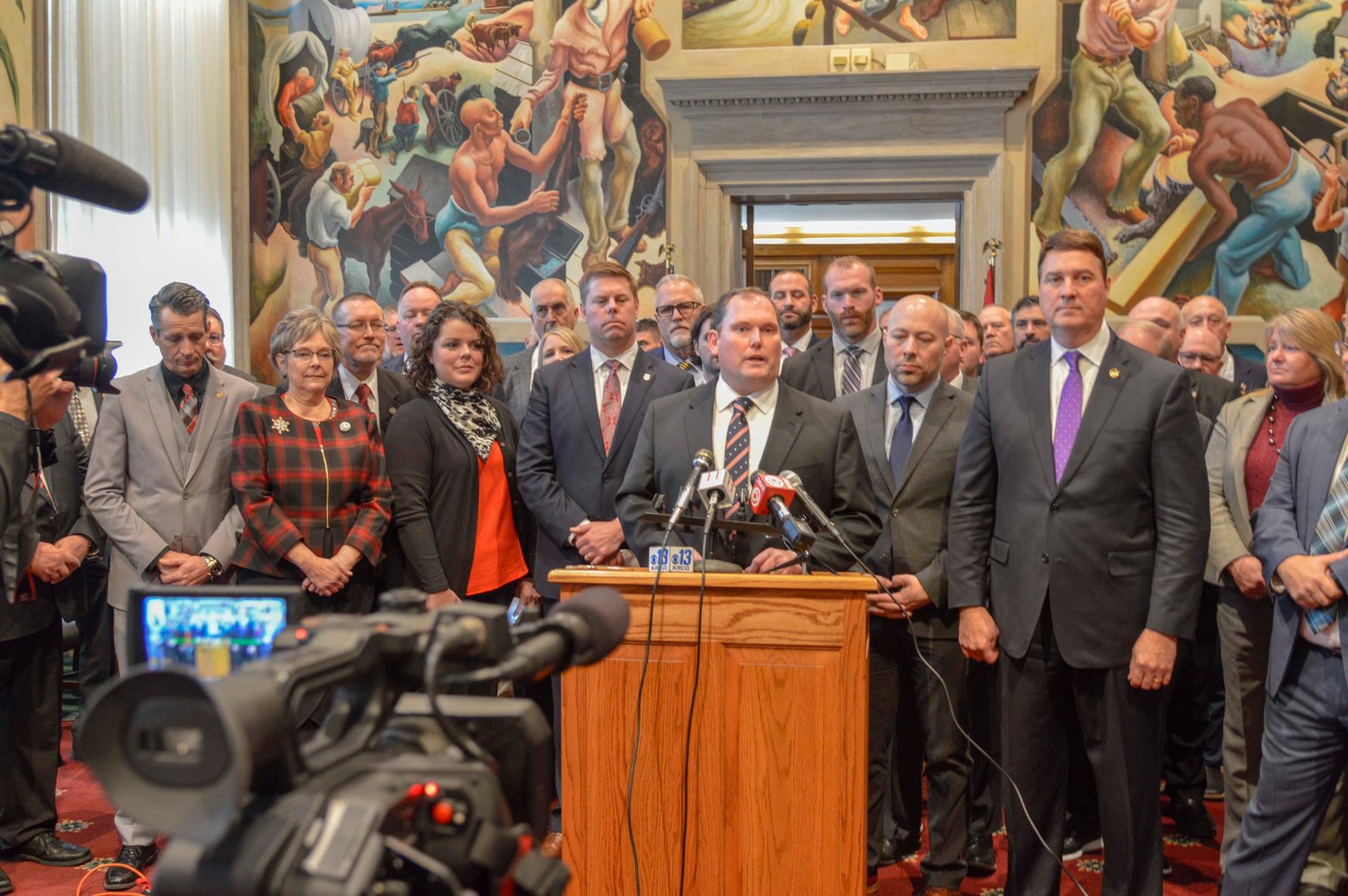 Missouri House Republicans hold a press conference following the opening day of the legislative session Wednesday, Jan. 5. (Courtesy of Missouri House Communications)
